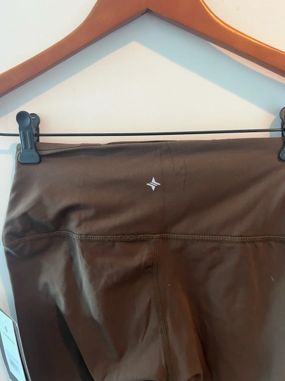 TNUCK SPORT Chocolate Brown High Rise Compression Spandex MacKenzie Legging Sz S